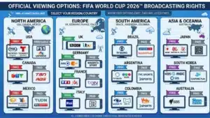 Broadcasting rights for the 2026 World Cup